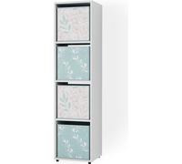Separador de ambientes Vicco Ludus Blanco 142.5 x 36.2 cm con 2 cajas plegables opt.2, Model 37946