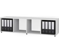 Separador de ambientes Vicco Ludus Blanco 142.5 x 36.2 cm con 2 cajas plegables opt.3, Model 37947