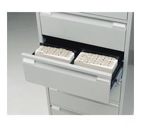 Separador de fichero, UE 10 unid. BISLEY, para armario fichero A6 con 2 guías