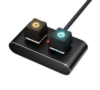 Separador de interruptor de PC con botón de encendido/apagado/reinicio LED colorido para escritorio e Internet