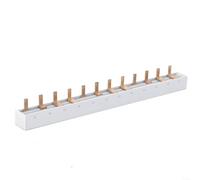 Separador de Potencia de Peine de 12 Módulos 63A 230V de Gran Capacidad Horizontal Barra Colectora para Bloque de Terminal de Cable de Panel de Distribución Eléctrica DPN (D)