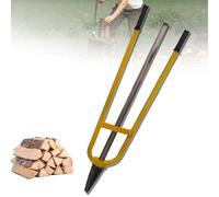 Separador de troncos manual portátil, herramienta de leña para cortar madera al aire libre, diseño de arco grande triangular, hacha de cuña de inercia para camping, granja y uso doméstico