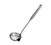 Separador Grasa Acero 1/2 Cucharón separador de grasa y aceite acero inoxidable for sopas, con aislamiento térmico protección antiescaldaduras. Ideal for la cocina