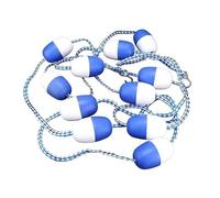 Separadores De Carriles para Piscinas, Kit De Cuerdas Flotantes De Seguridad, Línea De Boyas para Marcar La Piscina, Separador De Piscina Duradero, Líneas De One Color 18.6m/61ft