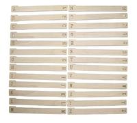 Separadores de Discos Alfabéticos | 26 Piezas de Madera - Separador Alfabético Para Discos | Para Los entusiastas De La Música Clasificación Horizontal