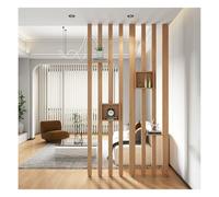 Separadores de habitación de listones de madera - Separadores de pared de madera de suelo a techo, columnas divisoras de espacio versátiles (4 raíces, 145 cm/57 pulgadas/1,45 m)