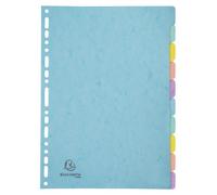 Separadores exacompta aquarel cartulina lustrada a4 400g 10 pestañas