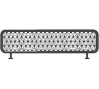 Separadores huecos de metal para cabina de restaurante, panel de privacidad, división de valla baja para áreas de comedor, bar de hotel, 11.8 x 43.3 pulgadas