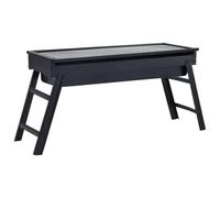 sephironlbb Barbacoa portátil de acero de 60 × 22,5 × 33 cm, plegable con rejilla extraíble y bandeja recogecenizas para balcón, terraza, camping y barbacoa al aire libre, compacta y ligera