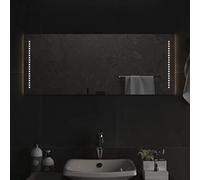 sephironlbb Espejo de baño LED de 40 x 100 cm, montado en la pared, sin marco, con interfaz USB, IP65, resistente al agua, iluminado, para baño, dormitorio, pasillo, con ganchos y clips, versátil