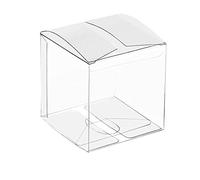 Seprendi 50 unidades Cajas de plástico transparente para regalos, caja de embalaje de PVC, caja de regalo, caja transparente para bombones, cajas de regalo de boda, regalos
