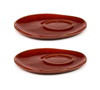 Serax 2 Platillos para taza expreso La Mère Ø11 cm Venetian red