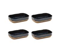 Serax 4 Platillos extra hondos La Nouvelle Table No5 L Dark blue
