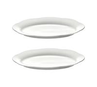 Serax Plato hondo Silhouette oval L 21x30 cm set de 2 White