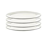 Serax Plato Silhouette oval S 10x18.5 cm set de 4 White