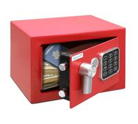 SereneLife caja fuerte digital, De acero premium, Almacenamiento seguro para efectivo, Armas, Joyas, Ideal para hoteles, Gabinetes y uso domestico, Acceso electronico y mecanico, 2 llaves