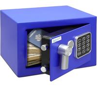 SereneLife caja fuerte digital, De acero premium, Almacenamiento seguro para efectivo, Armas, Joyas, Ideal para hoteles, Gabinetes y uso domestico, Acceso electronico y mecanico, 2 llaves