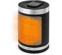 SereneLife calefactor eléctrico cerámico PTC 1500W bajo consumo, Wi-Fi vía app móvil, Termostato digital, Mando a distancia, Temporizador de 12 horas