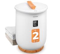 SereneLife calentador de toallas eléctrico, 20L, Con pantalla digital, Calentamiento ajustable, Portátil y soporte para disco aromático, Para baño, Spa