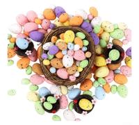 Serenophile Para mini huevos de Pascua de espuma, 100 unidades, multicolor, varios tamaños para manualidades, decoración de fiestas, cestas de relleno para niños, suministros de arte (pequeño)