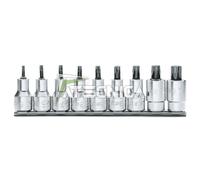 Serie De 9 Llaves A Brújula Torx Masculino Base 1/2" beta 920tx/Sb9 De T20-T60