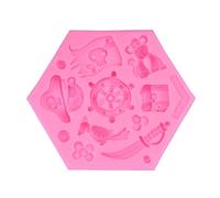 Serie Fondant Cake Decorating Molde de silicona Pastelería Chocolate Molde Caramelo Helado Molde Herramienta para hornear Moldes para hornear Silicona para decoraciones Decoración de pasteles