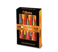 Serie Kit 6 Destornillador Bloques 1000V beta tools 1273MQF/D6 Paralelo Philips
