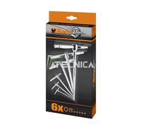 Serie Llaves beta tools 951 / S6 Extremo Masculino Hexagonal a T 6 Piezas