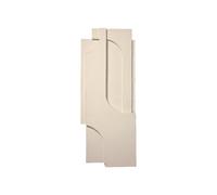 Kristina Dam Studio Decoración de pared Serif Relief L Off white