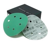 Serious Grit Discos de lija de 6 agujeros y grano 600 de 15,2 cm - Papel de lija de alta calidad para lijadoras orbitales aleatorias, caja de 50 unidades