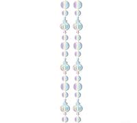 Serpentinas de la estrella de la luna de la cartulina blanca para la decoración del Eid(2)