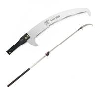 Serrucho curvo de 430 mm con pértiga telescópica ovalada de aluminio de 2 m Archman Art. 25+109