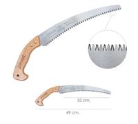 Serrucho samurai curvo mango madera 330 mm.