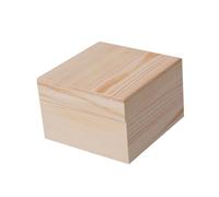 SERUCARY Caja de Almacenamiento de Madera, Caja de Recuerdos, Caja Decorativa, Joyero con Acabado Natural, Adecuada para Guardar Cartas, 12cmx12cmx8cm