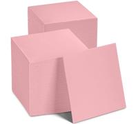 Servilletas de cóctel desechables de papel rosa, [paquete de 200] 10 x 10 pulgadas, servilletas acolchadas de 2 capas para bar, cafetería, bodas, fiestas o cocina