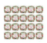 Servilletas de papel de Navidad, 20 servilletas de postre Merry Christmas | Servilletas navideñas con guirnalda roja y verde para fiestas, almuerzo, cena, cocina