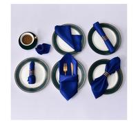 Servilletas De Tela 12 Uds. Servilletas De Mesa Satén 50cm X, Cena, Pañuelo Tela, Banquete, Boda, Fiesta, Decoraciones for El Hogar 20 Pulgadas(Royal Blue)