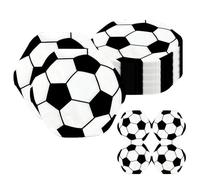 Servilletas Fútbol Para - 20 Piezas Artículos - Toallitas de Mesa para Cena Deportiva - Para Cumpleaños Adolescentes, Hogar, Día Deportivo, Evento Temático, Liga Y Noche De Cine
