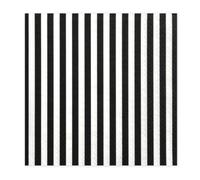 Servilletas "Stripe" 20 unidades/33 x 33 cm | negro/blanco