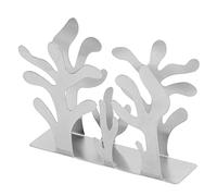 Servilletero Coral, Servilletero, Soporte para Pañuelos, Papel de Escritorio en Forma de Restaurante Occidental, Estante de Almacenamiento Hueco (Plata)