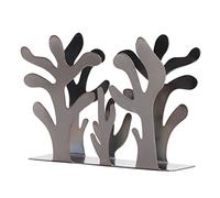 Servilletero Coral, Servilletero, Soporte para Pañuelos, Papel de Escritorio en Forma de Restaurante Occidental, Estante de Almacenamiento Hueco (Negro plata)