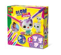 SES Creative 14334 Blow Airbrush pens-Kittens Surprise 3X, Yellow