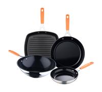 Set 10 cacerolas + sartenes aluminio inducción Compact+Wok