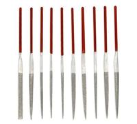Set 10 Mini Limas Ultra Finas de Precisión 100x2mm Cuadrada Triangular Redonda Plana Ovalada Cónica para Electrónica Soldadura BGA