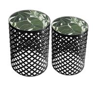 Set 2 soportes de mosaico y metal negros