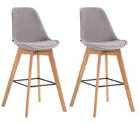 Set 2 taburetes metz en terciopelo 48x56x112 cm