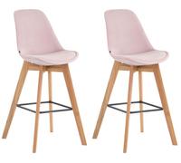Set 2 taburetes metz en terciopelo 48x56x112 cm