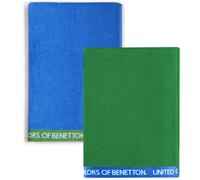 Set 2 toalla de playa 90x160cm 380gsm velour 100%algodon CASA BENETTON Multicolor