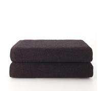 Set 2 Toallas baño (70x140) Negro, El mejor textil para tu hogar, Fijalo