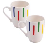 Set 2pc taza 11cm porcelana new bone china